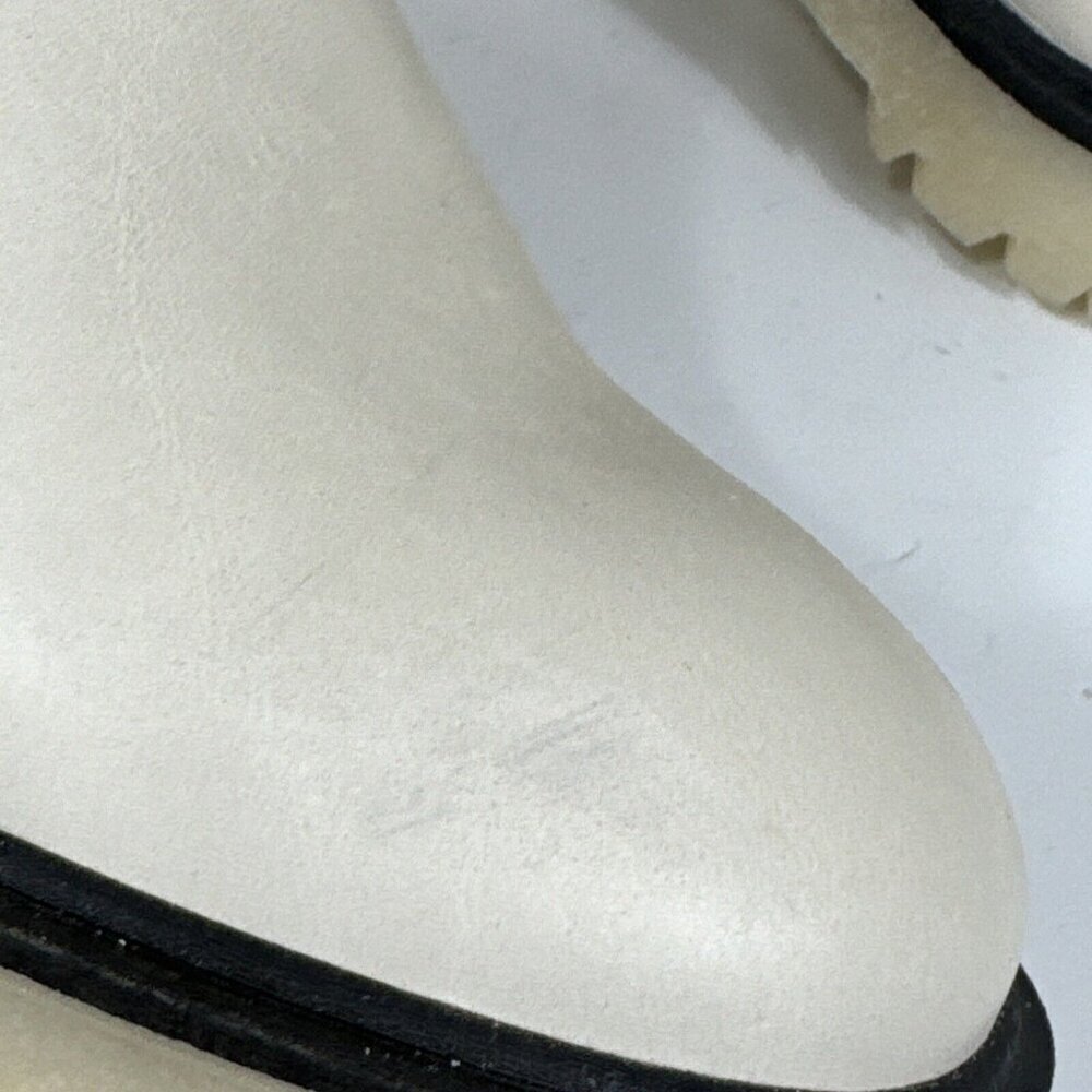 Free People Jesse Cut Out Boots Frost (Creme) 39/8.5 Leather New With Flaws Lug - Picture 15 of 16